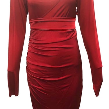 Tom Ford for Gucci 2003 Red Jersey Convertible Body Con Dress