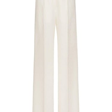 Valentino Women Toile Iconographe Wool And Silk Blend Trousers