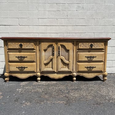 French Provincial Dresser Chest of Drawers Shabby Chic Mid Century Buffet Media Console Bedroom Set Storage Nursery Table CUSTOM PAINT AVAIL 