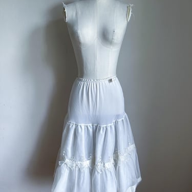 Vintage 1960s Petticoat Half Slip / L 