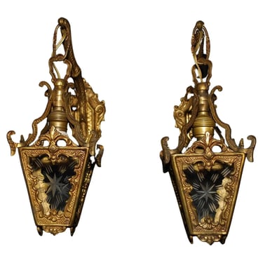 Rare Pair of French 1940's Sconces