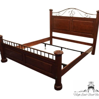 KINCAID FURNITURE Contemporary Traditional Style King Size Bed w. Cherry Finish 79-138 