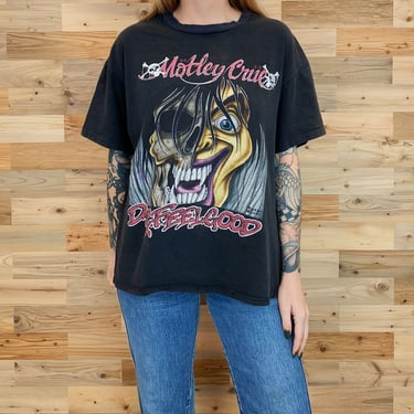 Motley Crue Dr. Feelgood 1990 Vintage Band Tour T Shirt 