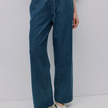 Billie Pinstripe Denim Jeans