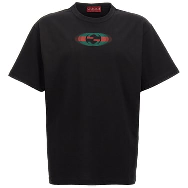 Gucci Men Logo Print T-Shirt