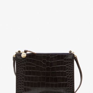 Clare V. Double Sac Bretelle - Kalamata Croco