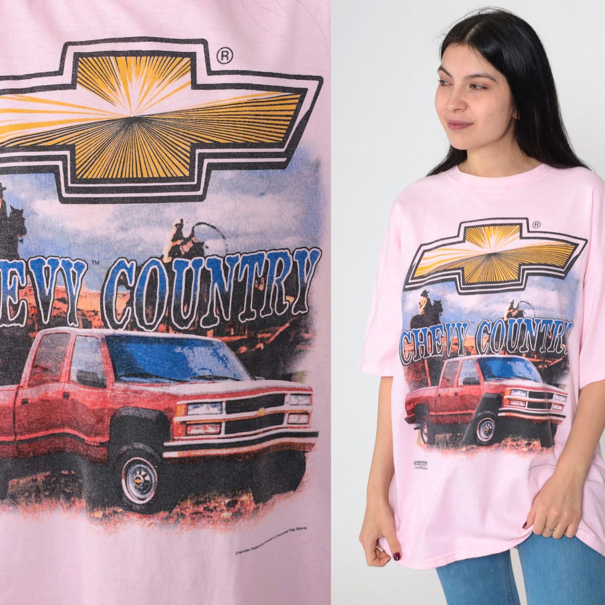 90s Chevrolet Truck T Shirt Chevy Country Car | Shop Exile 