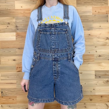 Calvin Klein Vintage Denim Overalls Shorts 