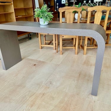 Post Modern Textured Waterfall Console Table