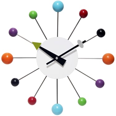Orb Spoke Multi-Color Indoor Wall Clock 15 Inch