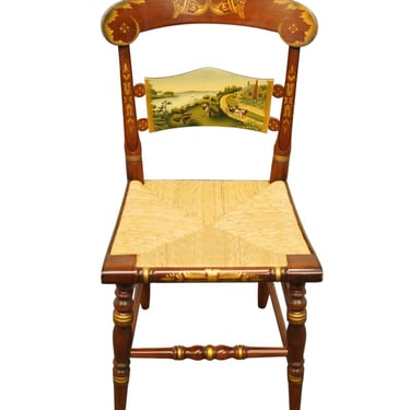 GENUINE HITCHCOCK Limited Edition Hand Painted Accent Chair - Thanksgiving 1988 No. 289 