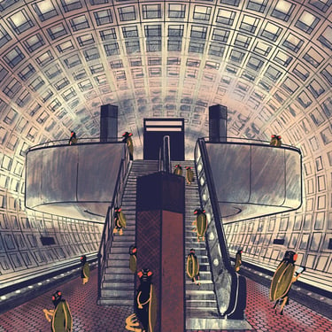 Cicadas in the Metro - LIMITED EDITION PRINT