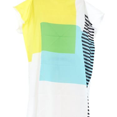 Issey Miyake Color Block Cotton Dress