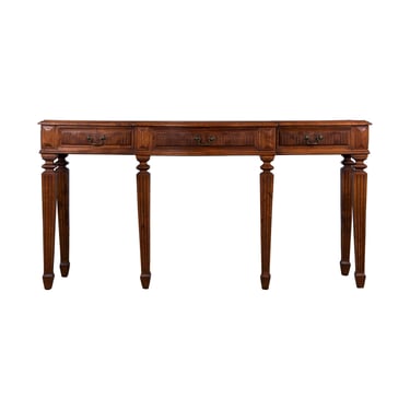 Antique French Louis XVI Neoclassical Style Mahogany Console Table 