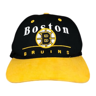 Vintage 90s Twins Enterprise Boston Bruins Hockey Embroidered NHL SnapBack Hat Cap 