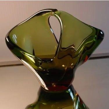 Vintage Seguso Handblown Murano Glass Sculpture, c.1970s, 7.5&quot; tall