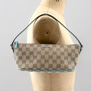 Gucci Boat Pochette Turquoise