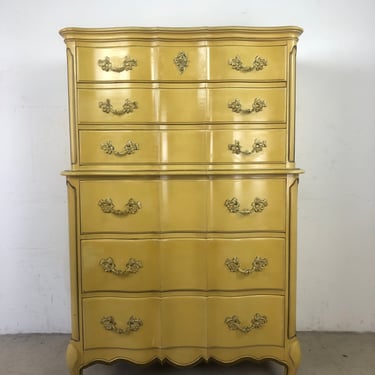 Vintage French Provincial Tall Chest of Drawers