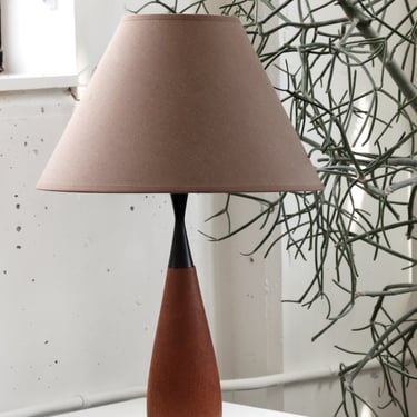 Mid Century Teak Bowling Pin Lamp