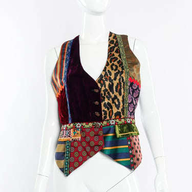 Silk and Wool Patchwork Vest
