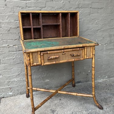 Scorched Bamboo Writing Desk