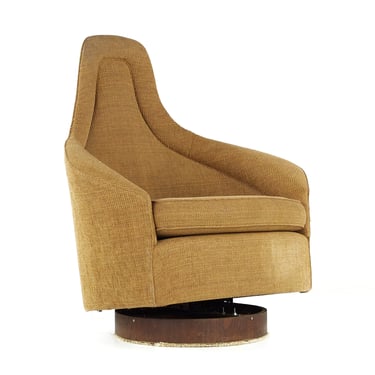 Adrian Pearsall for Craft Associates Mid Century Swivel Tilt Chair - mcm 