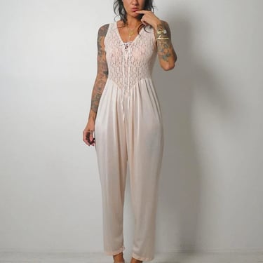 1980's Pastel Lace Jumpsuit