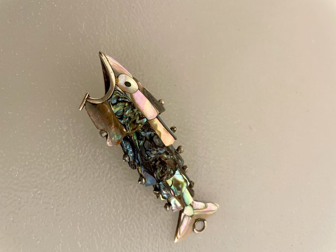 Vintage Abalone Articulated Fish Bottle Opener - Mini Size | Xcape ...
