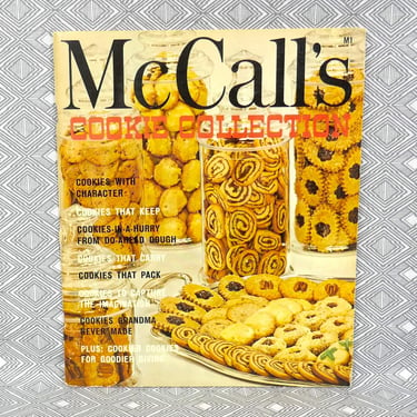 McCall's Cookie Collection (1965) - Mid Century MCM Recipes - Charming Illustrations - Vintage Baking Desserts Cook Book Cookbook 