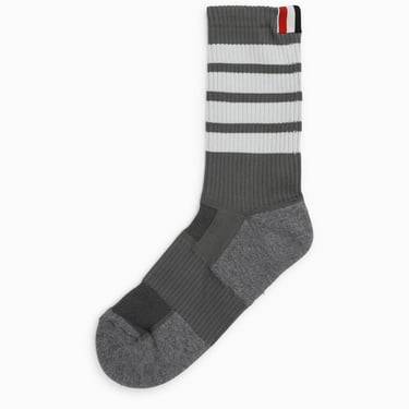 Thom Browne Grey Sports Socks Men