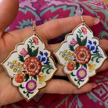 Folk Flower Earrings