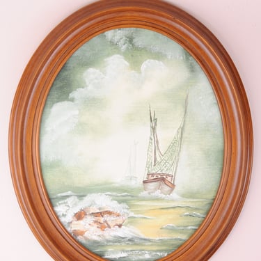 Vintage Nautical Painting 