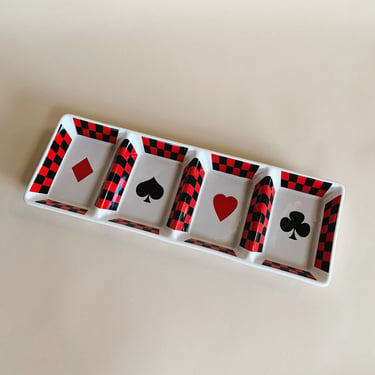 CERAMIC POKER PLATTER 