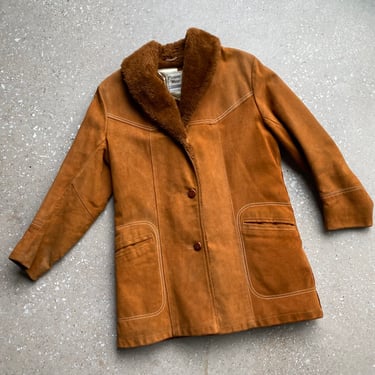 Vintage 1970s Suede Pioneer Wear Jacket / Heavy 60s | Milk & Ice