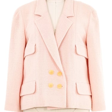 1999 Chanel Pink Cropped Double Breasted Jacket