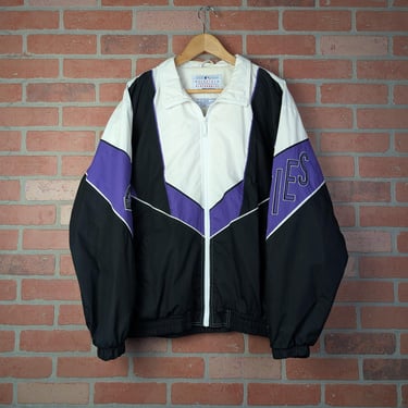 Vintage 90s MLB Colorado Rockies Baseball ORIGINAL Full Zip Windbreaker Jacket - Large 