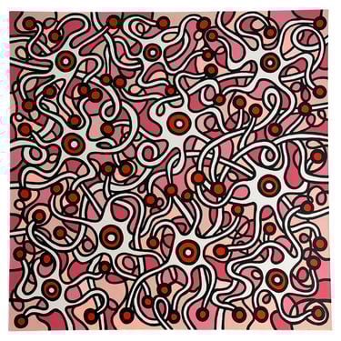 Paulo Machado Large-Scale Contemporary Acrylic Painting - Man Made Red Tide
