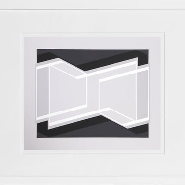 Josef Albers, Zig Zag - P1, F29, I1, Screenprint on Mohawk Superfine Bristol paper 