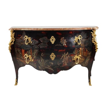 French Early 20th Century Coromandel Style Commode