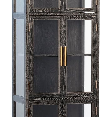 Tall Black Display Cabinet from Terra Nova Designs Los Angeles 