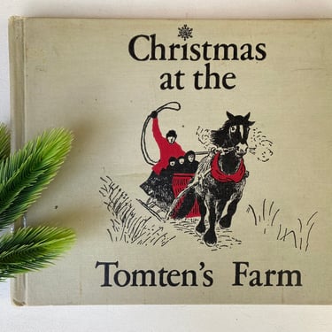 Vintage Christmas At The Tomten's Farm, Scandinavian Gnome, Protecting Farmstead And Animals, Swedish, Harald Wiberg 1968 