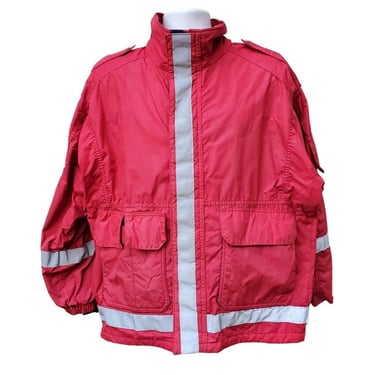 L Spiewak WeatherTech EMS 1620 Parka Jacket RED Reflective SEI Safety Equipment 