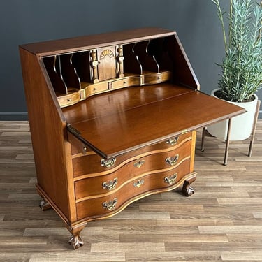 Antique Mahogany Drop-Down Desk with Claw Feet, c.1950’s 