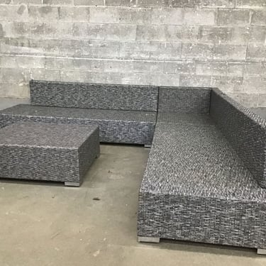 4-Piece Wicker Patio Sectional (Seattle)