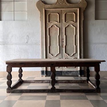 19th C. Spanish Table with Contemporary Top