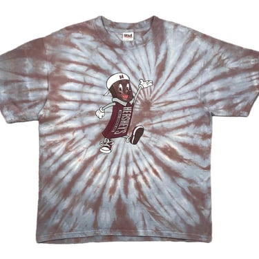 Vintage 2001 Hershey’s Milk Chocolate Cartoon Character Tye Dye Graphic T-Shirt Size Medium/Large 