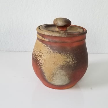 1990s Studio Pottery Jar with Lid 