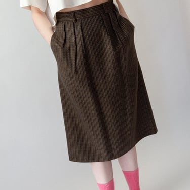 80s Harvé Wool Midi Skirt | 2 