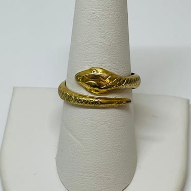 Tiny Goldtone Coiled Snake Ring