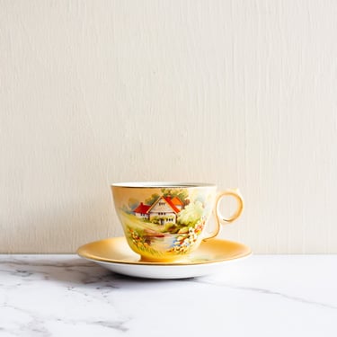 rare vintage royal winton grimwades "red roof" teacup